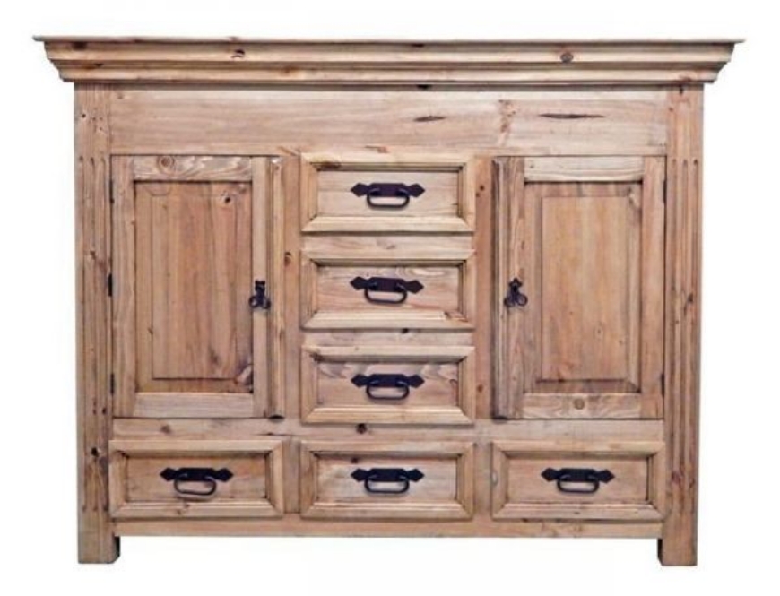 Picture of RUSTIC GUN CHEST - MD49