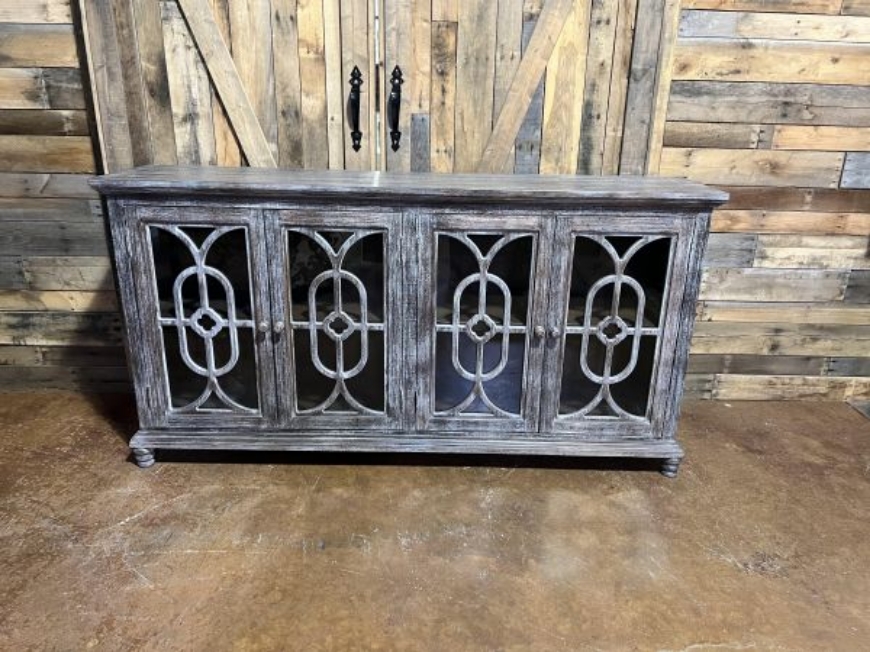 Picture of BARNWOOD 4 DOOR FLOWER CONSOLE