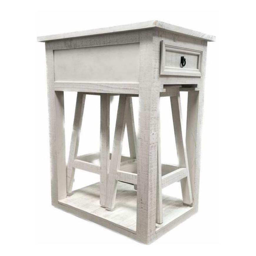 Picture of 2 DWR 2 STOOL MINI ISLAND F WH