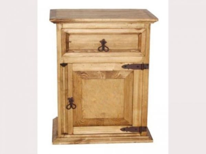 Picture of RUSTIC 1 DOOR 1 DRAWER GUN NIGHTSTAND - MD720