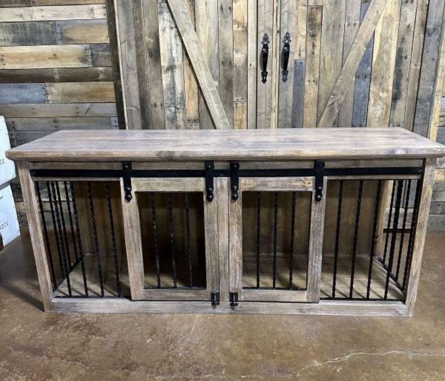 Picture of 70" DIVIDED DOG CRATE BWD
