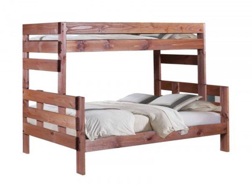 Picture of Twin/Full Bunk Bed w/Queen Rails