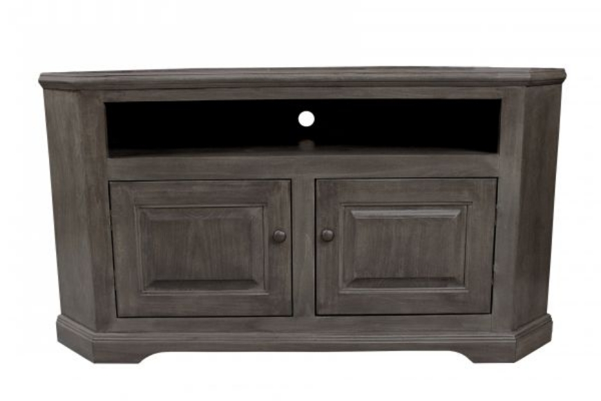 Picture of Poplar Curve Corner TV Stand