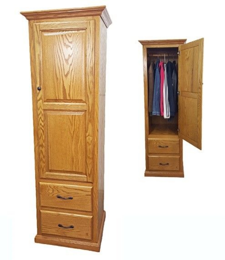 Picture of Single Door Armoire w/Drawers