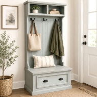 Picture of TALL TIFFANY BLUE HALL TREE