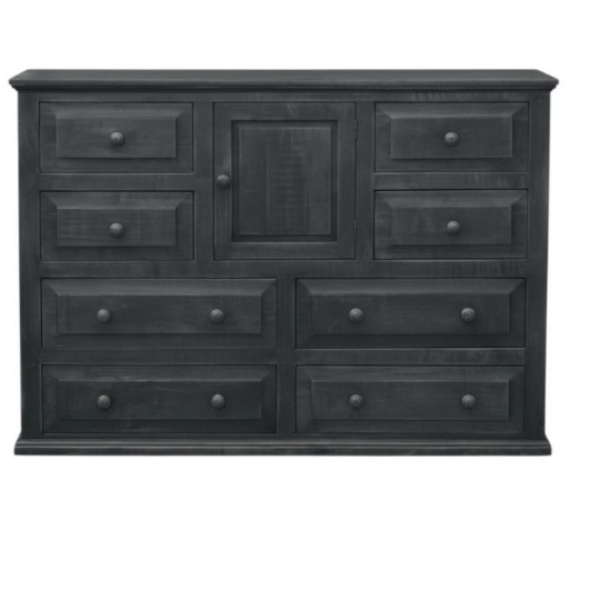Picture of RUSTIC CHARCOAL GRAY ECONO DRESSER - MD267