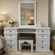 Picture of FROST WHITE JEWELRY VANITY W/M