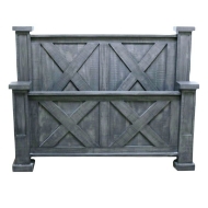 Picture of RUSTIC HIGH COTTON DOUBLE X KING BED - MD1322
