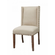 Picture of LINEN BACK & SEAT WINGED CHAIR