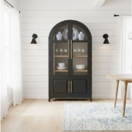 Picture of BLACK ROUND TOP CABINET W/DWRS