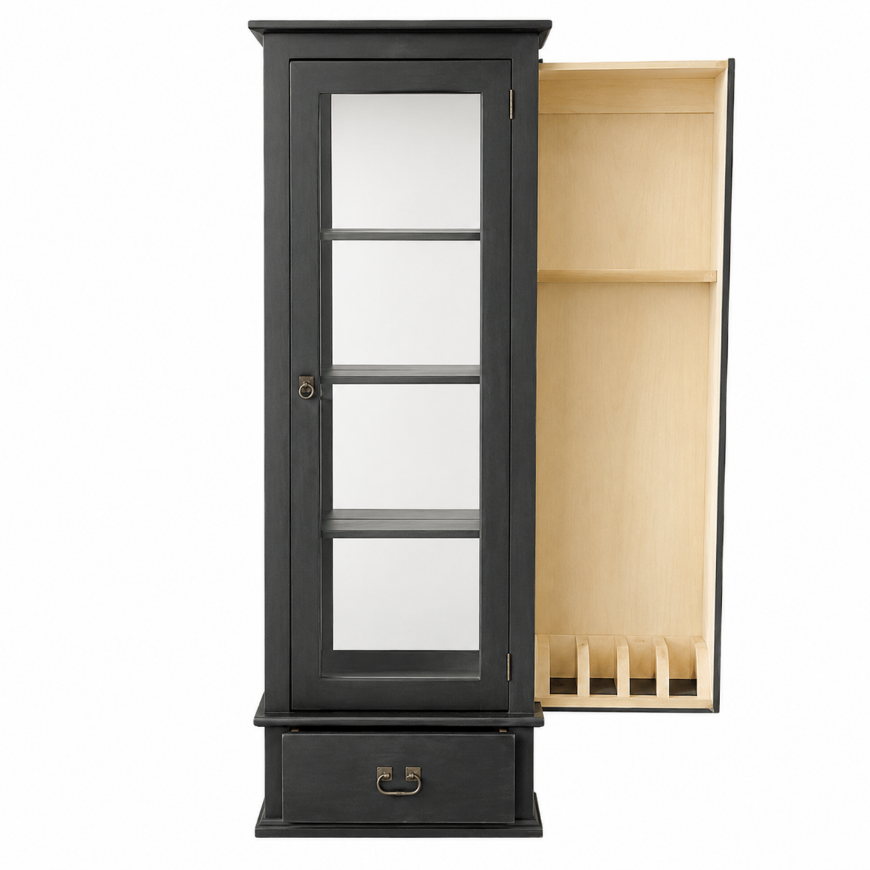 Picture of GUN CURIO WITH MIRRORED BACK