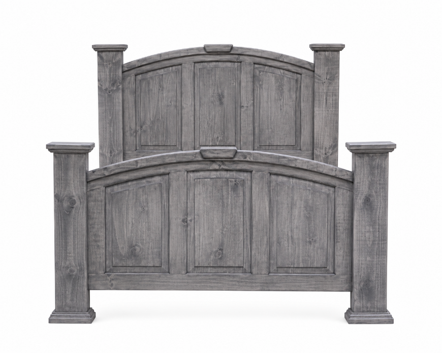 Picture of RUSTIC CHARCOAL GRAY FULL MANSION BED - MD780