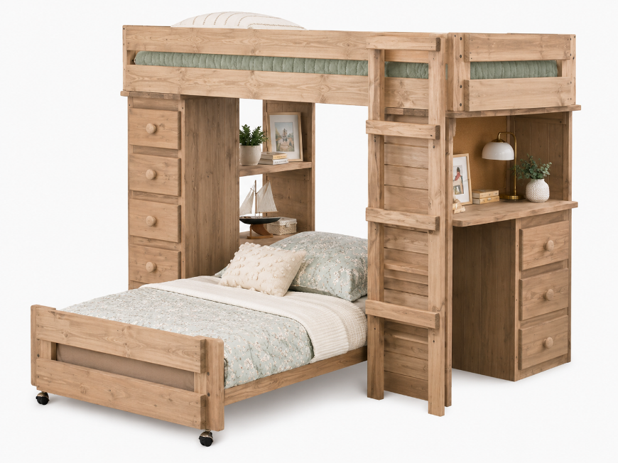 Picture of Twin/Twin Student Loft Bed