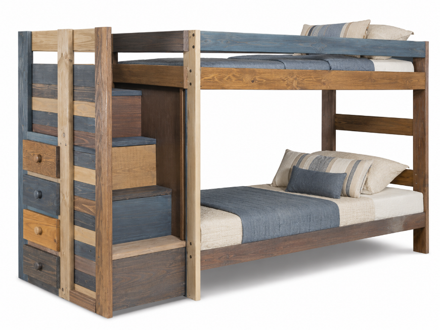 Picture of Twin/Twin Staircase Bunk Bed