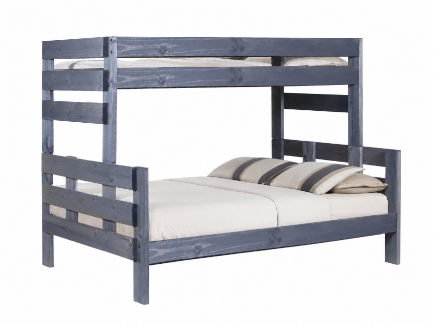 Picture of Twin/Full Bunk Bed w/Queen Rails