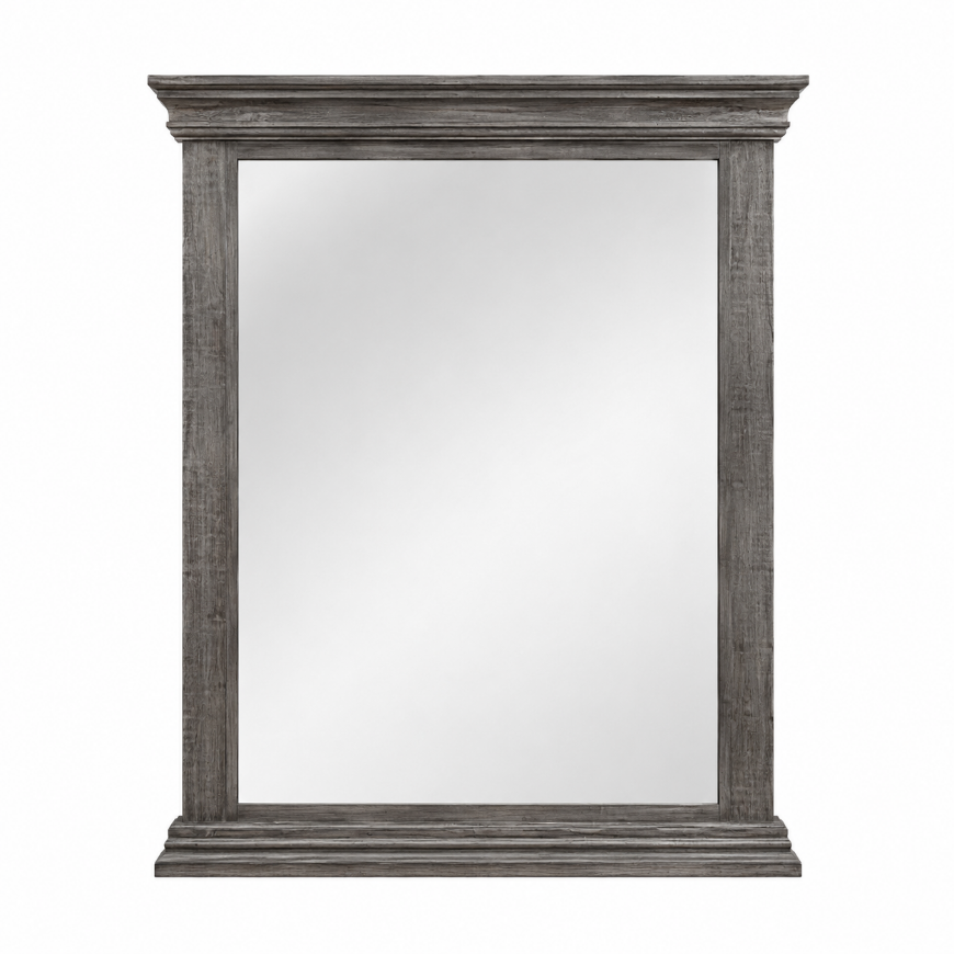Picture of RUSTIC CHARCOAL COLISEO MIRROR - MD294