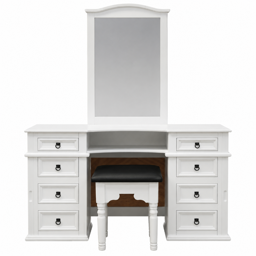 Picture of FROST WHITE JEWELRY VANITY W/M