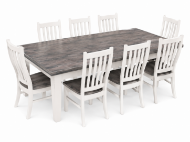 Picture of RUSTIC 8 FT TABLE AND 8 CHAIRS - WO486