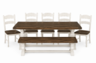 Picture of TRESTLE TBL & 5 CHAIRS W BENCH